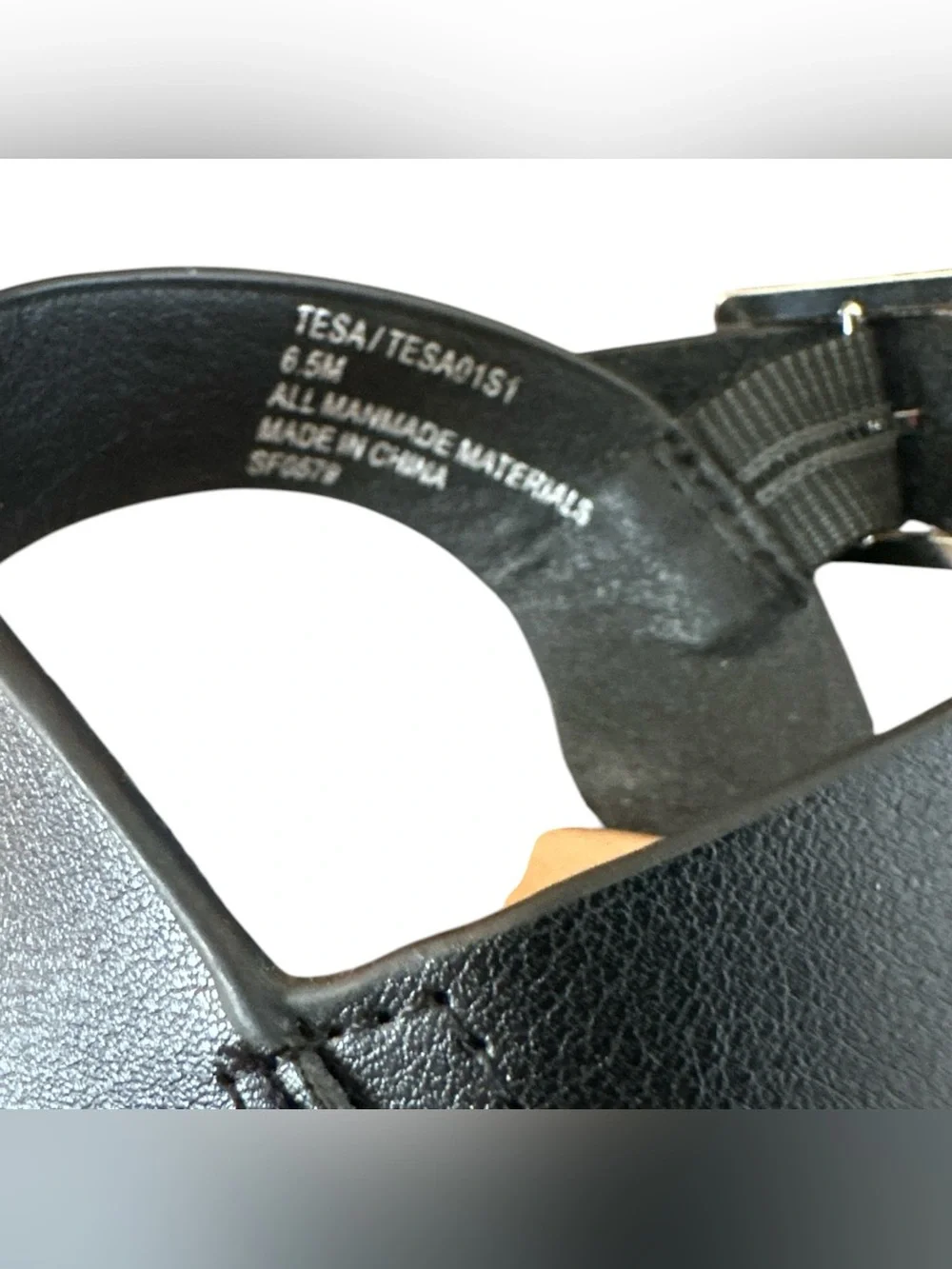 Steve Madden Tesa Slingback Flat Sandals Black Studded Trim | Size 6.5